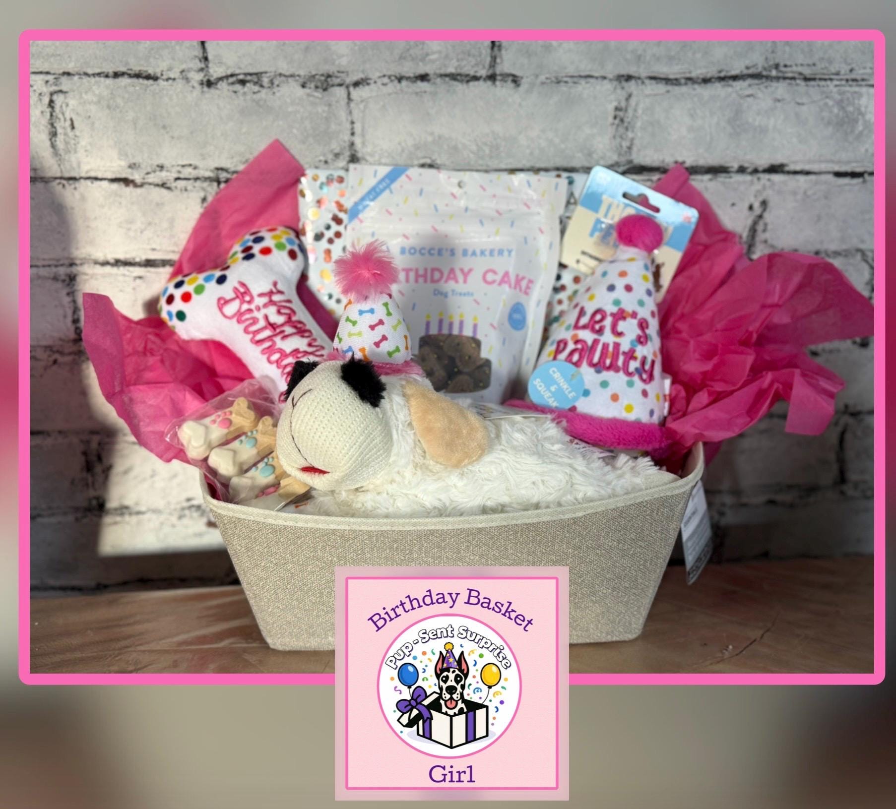 Dog Birthday Baskets Girl