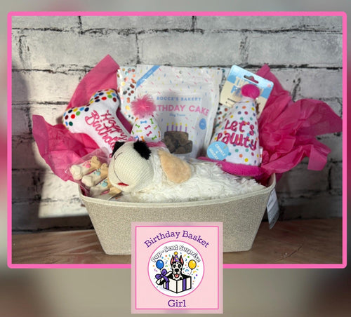 Dog Birthday Baskets Girl