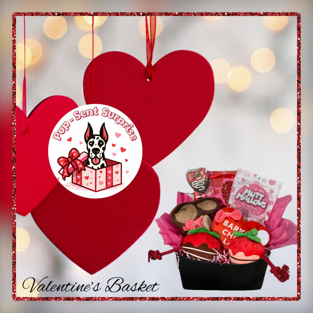 Dog Valentine’s Basket